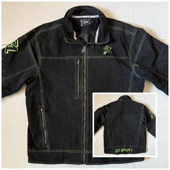 Cowboy Hardware Other - COWBOY HARDWARE - Go Spur 1 - Men's Black Canvas Lined Jacket - Size X-Large XL